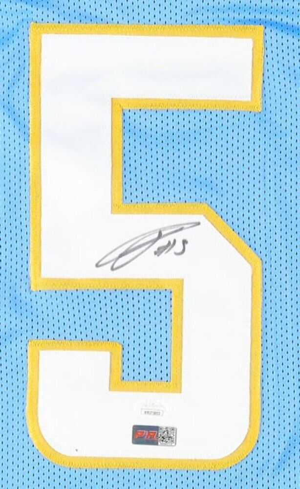 Joshua Palmer Signed San Diego Chargers Jersey (JSA) 2021 3rd Round Pick W.R.