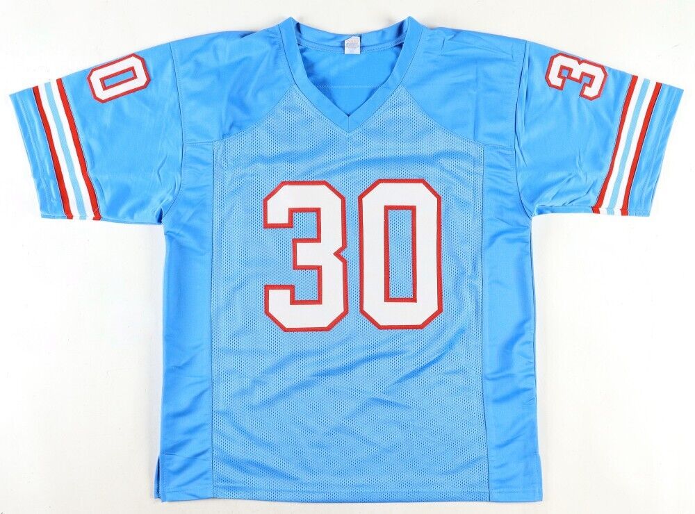 Mike Rozier Signed Houston Oilers Jersey Inscribed "2x Pro Bowl" (PSA) Nebraska
