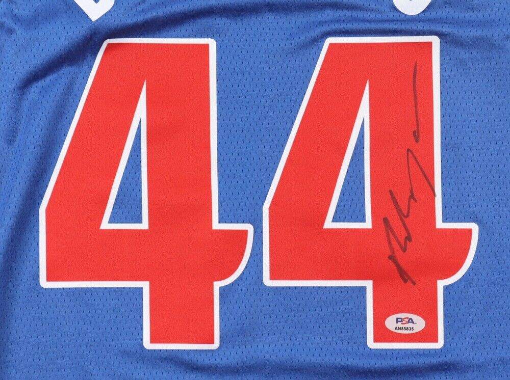 Bojan Bogdanovic Signed Detroit Pistons Jersey (PSA) NBA All-Rookie Team 2015