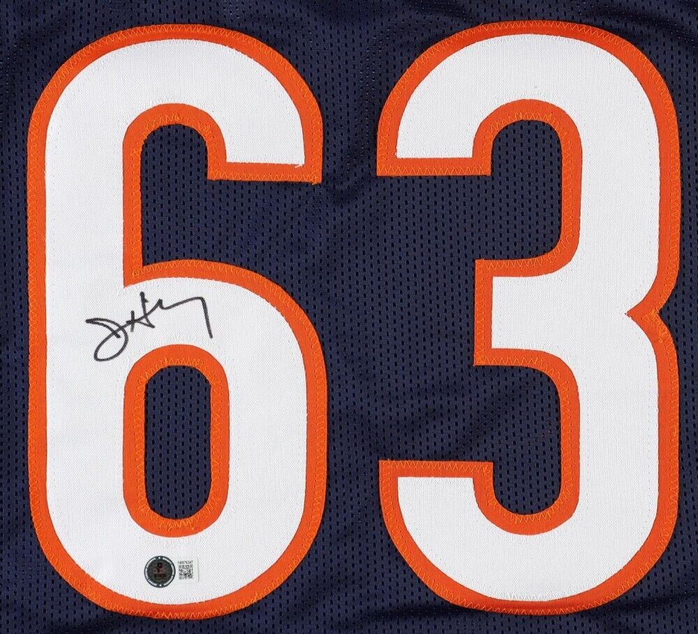 Jay Hilgenberg Signed Chicago Bears Jersey (JSA COA) Super Bowl XX Champ/ Center