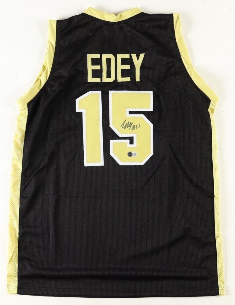 Zach Edey Signed Purdue Boilermakers Jersey (Beckett) 2024 Memphis Top Draft Pk