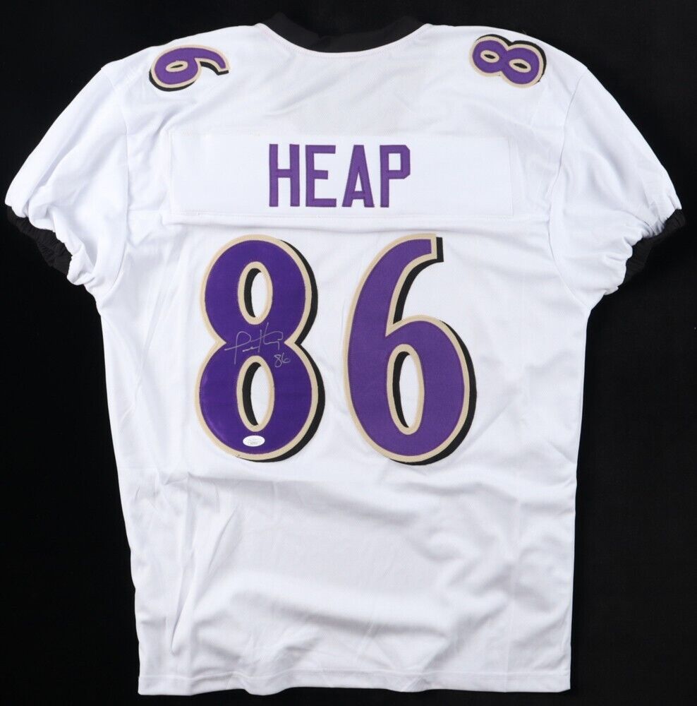 Todd Heap Signed Baltimore Ravens Pro Cut Jersey (JSA) 2xPro Bowl Tight End
