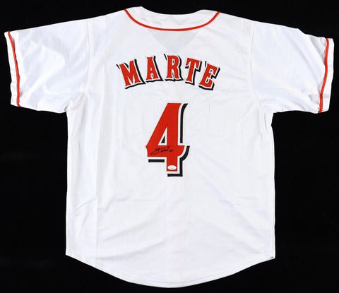 Noelvi Marte Signed Reds Jersey (JSA COA) Cincinnati's Latest Rookie Phenom