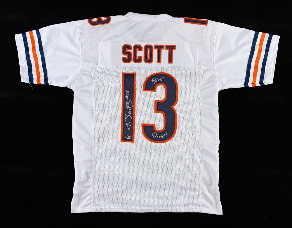 Tyler Scott Signed Bears Jersey (Beckett) Chicago's 2023 4th Rd Draft Pick / W.R