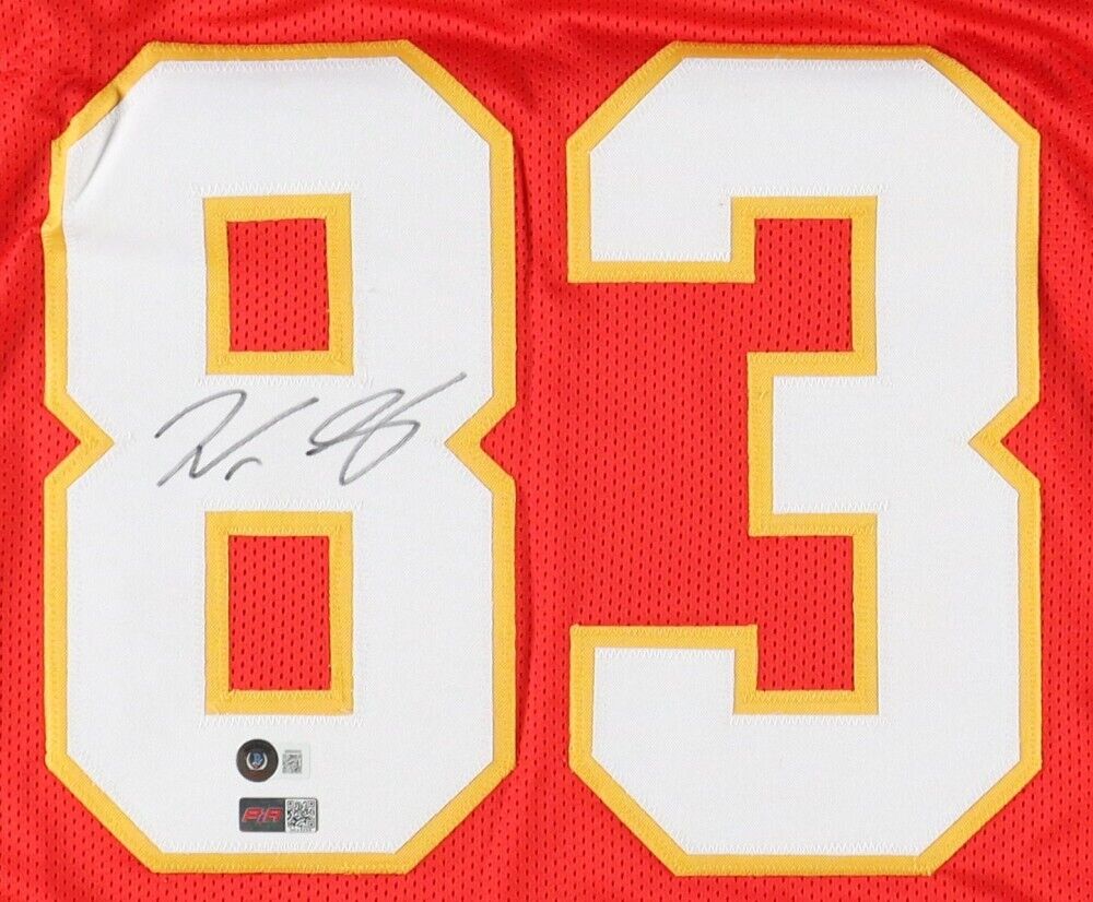 Noah Gray Signed Kansas City Chiefs Jersey (Beckett) Ex Duke Blue Devil T.E.