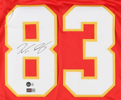 Noah Gray Signed Kansas City Chiefs Jersey (Beckett) Ex Duke Blue Devil T.E.