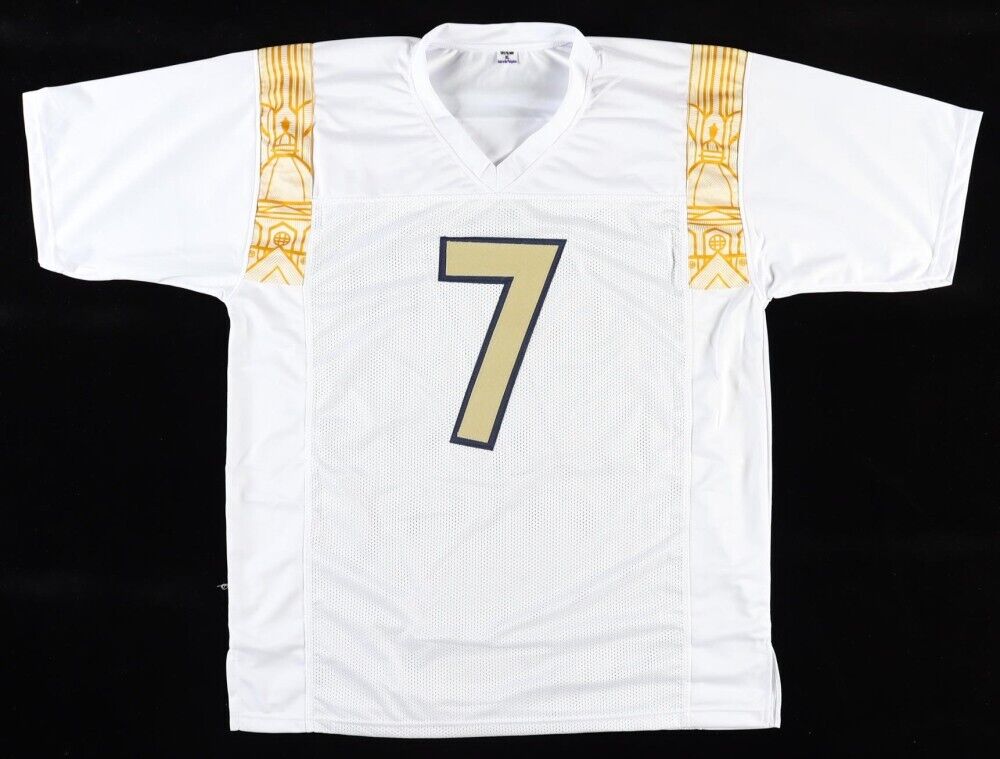 Audric Estime Signed Notre Dame Fighting Irish Jersey (Beckett) Denver Bronco RB