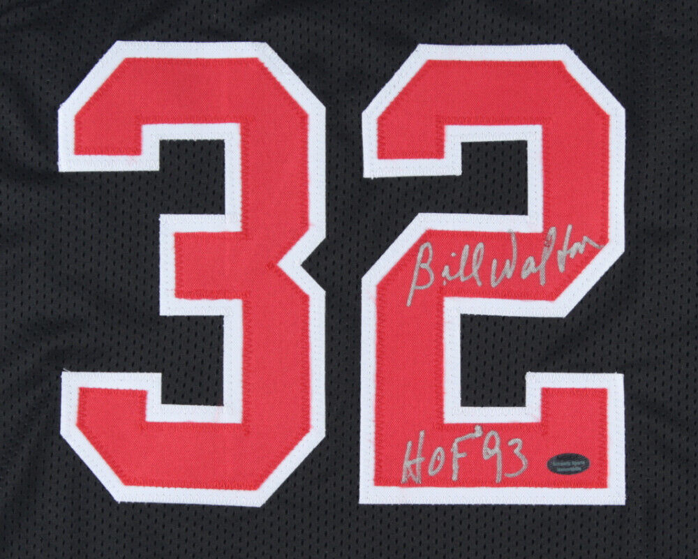 Bill Walton Signed Portland Trail Blazers Jersey Inscr "HOF '93" (Schwartz)