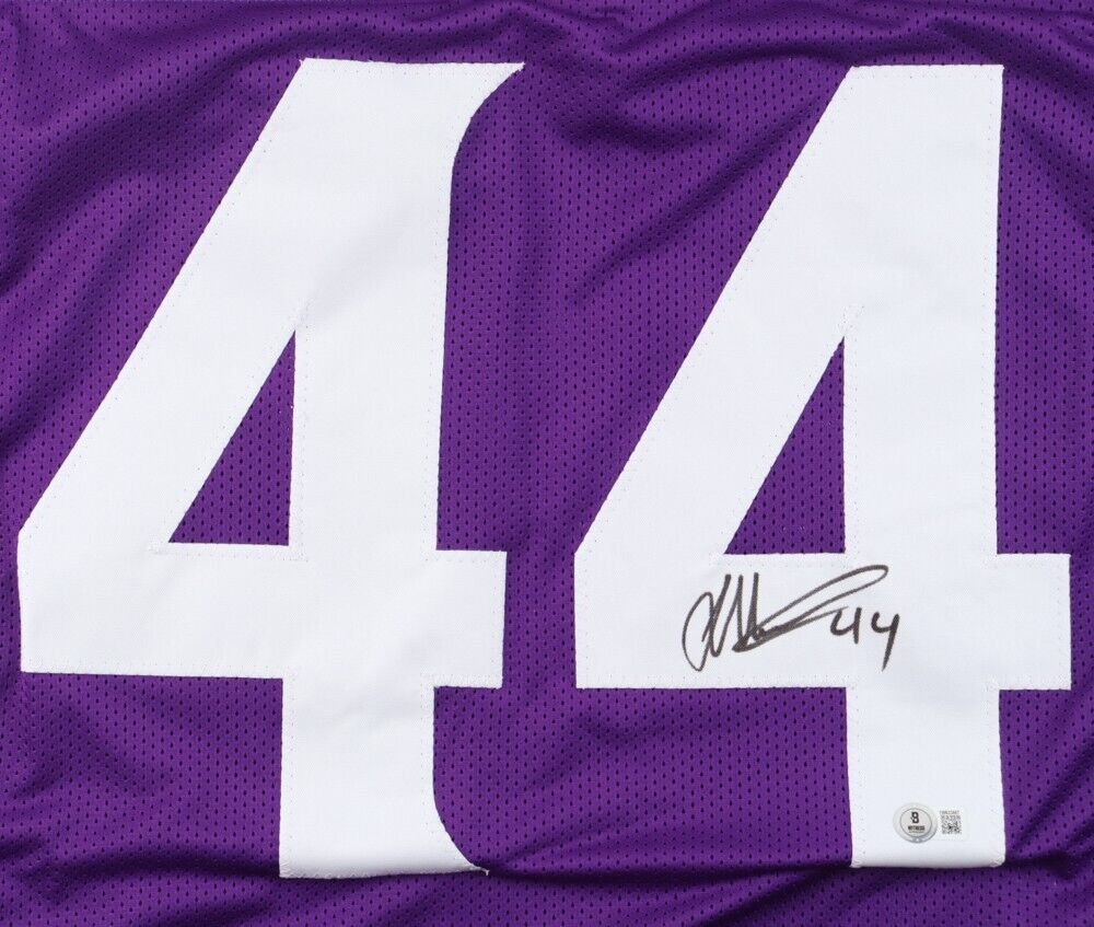 Josh Metellus Signed Minnesota Vikings Jersey (Beckett) 2020 Draft Pick / Safety