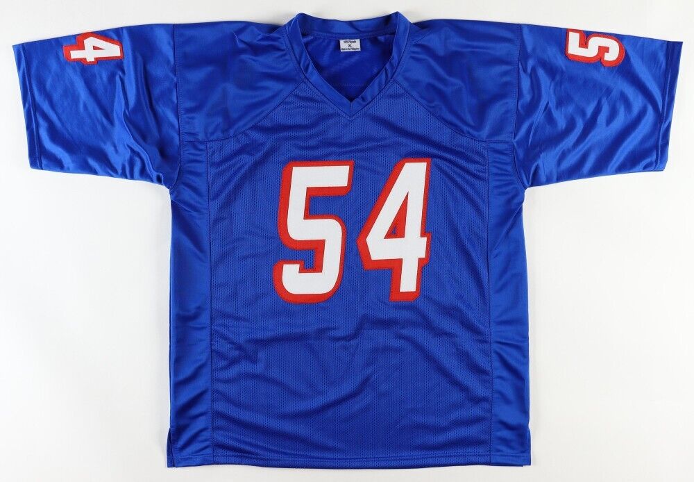 Tedy Bruschi Signed New England Patriots Jersey (Beckett) 3×Super Bowl Champion