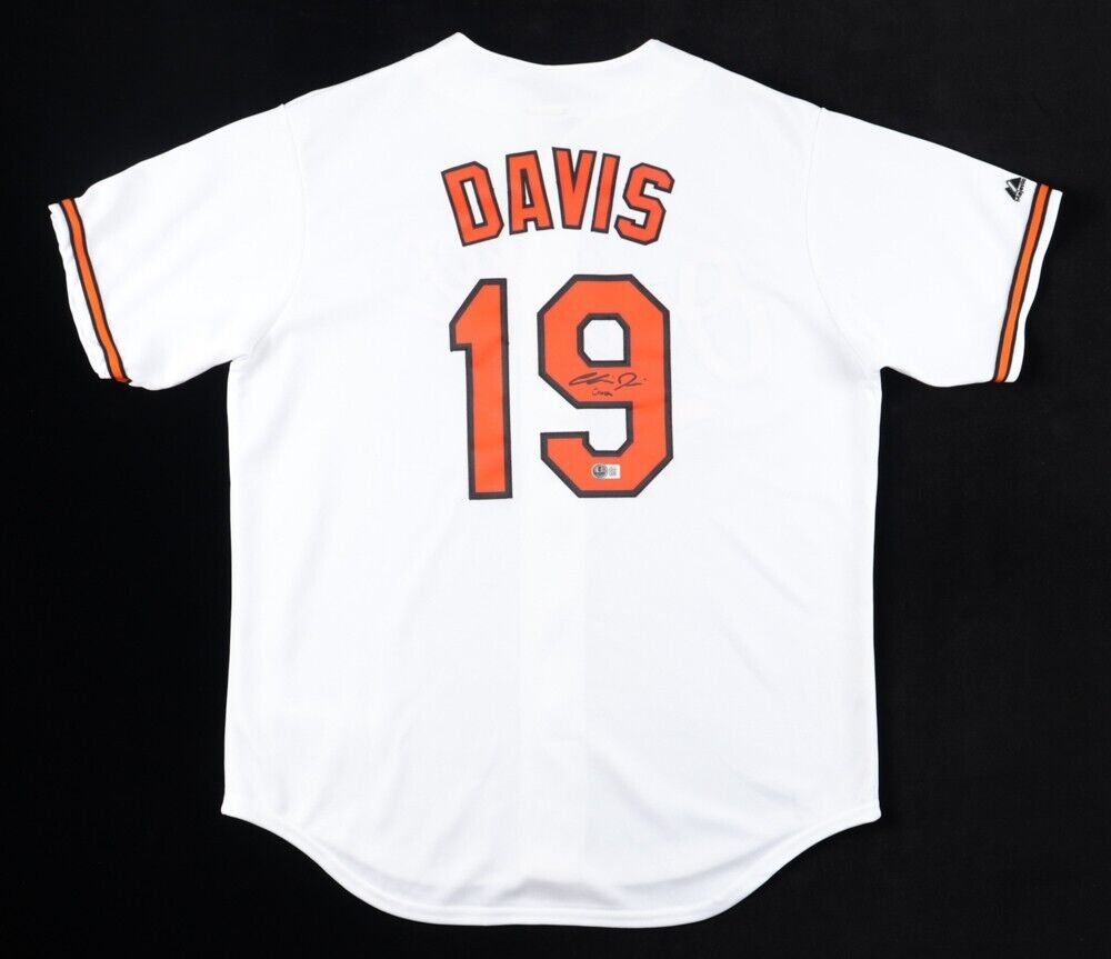 Chris Davis Signed Baltimore Orioles Jersey "Crash" (Beckett) 2×MLB HR Leader