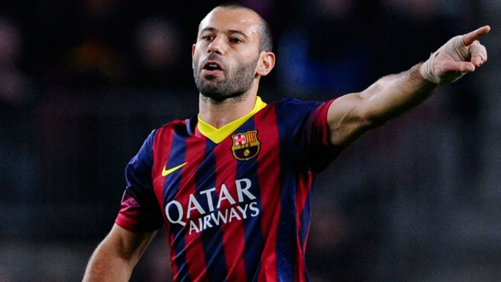 Javier Mascherano Signed Barcelona FC Nike Jersey (Beckett) Team Argentina Mgr.