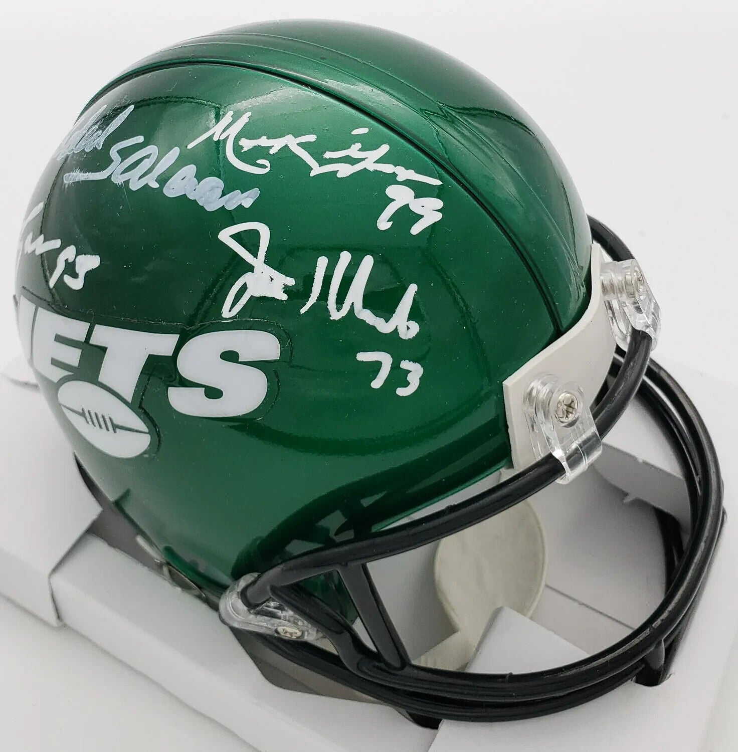 New York Sack Exchange Signed Mini Helmet (JSA COA) Gastineau Lyons Klecko Salam