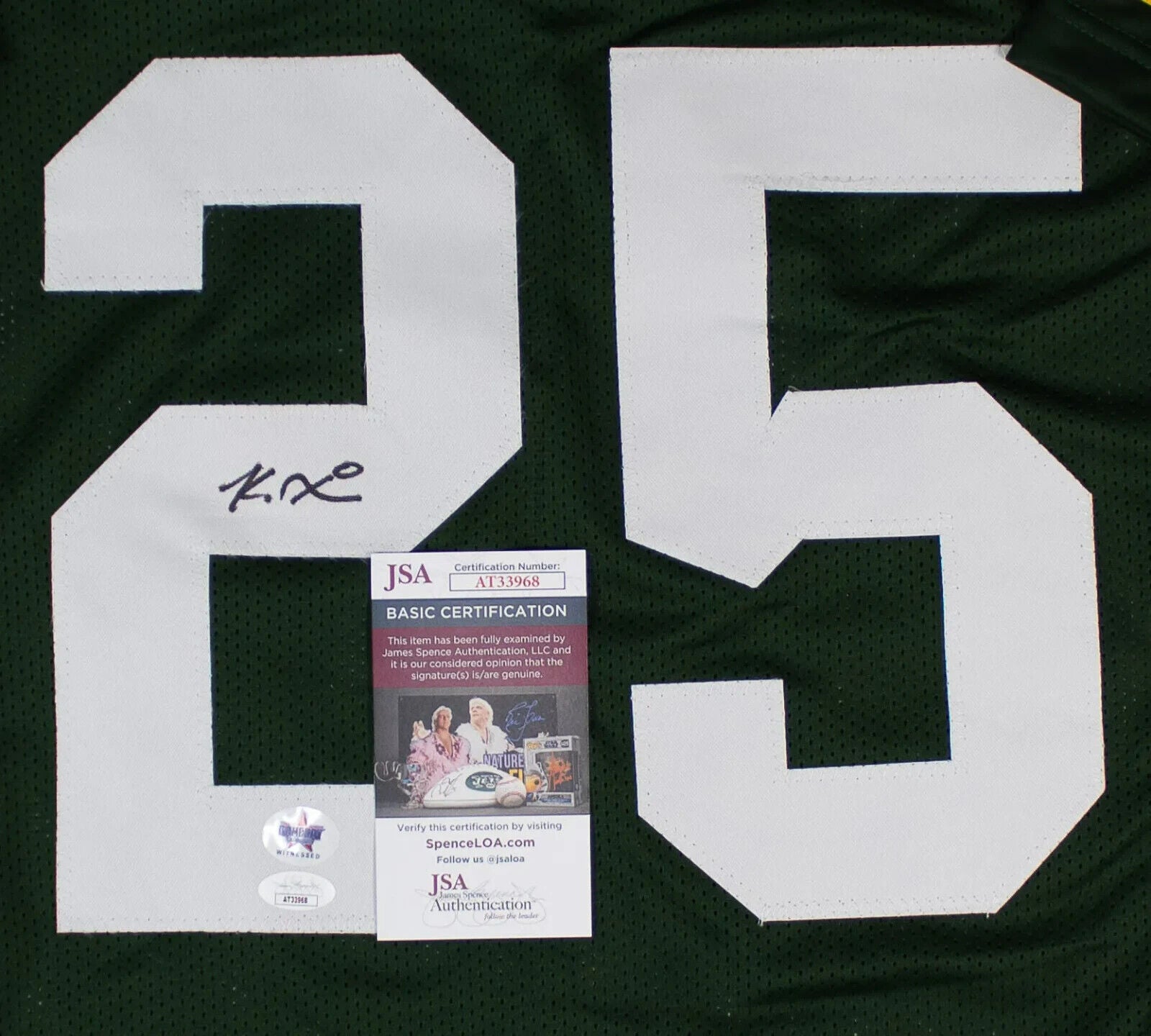 Keisean Nixon Green Bay Packers Jersey Signed (JSA COA) 2022 NFL Kick Return Ldr
