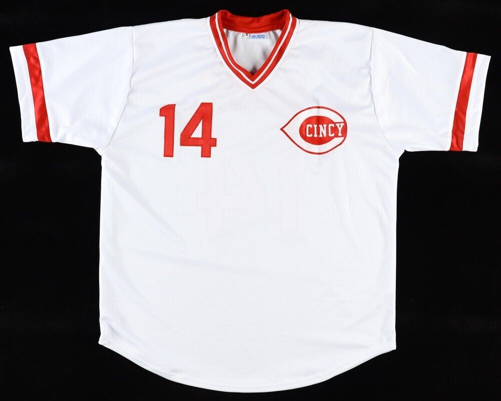 Pete Rose Signed Cincinnati Reds Jersey (JSA COA) MLB's All Time Hit leader 4256