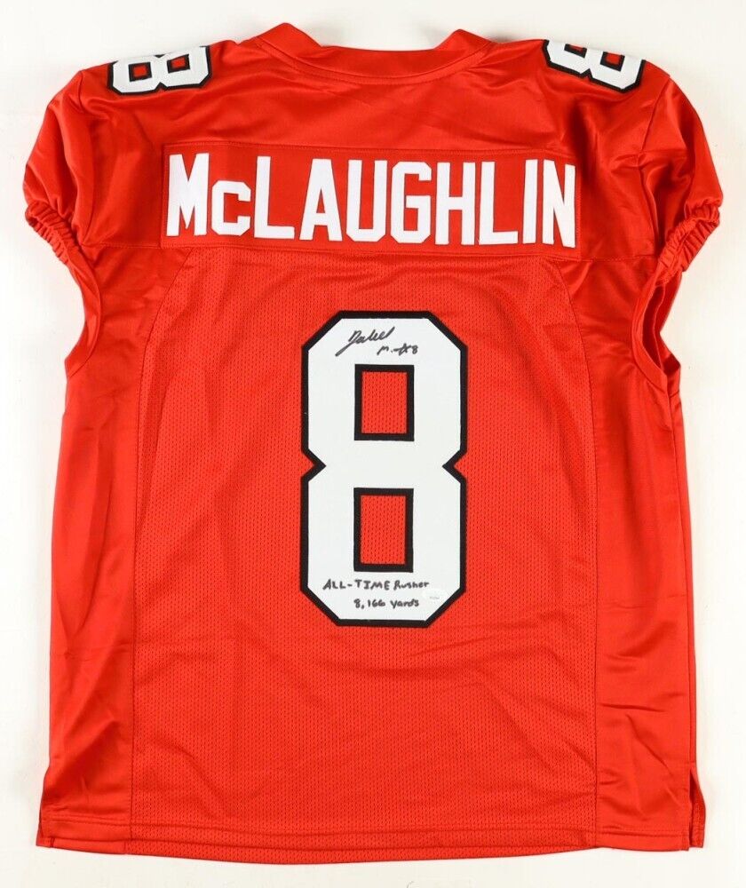 Jaleel McLaughlin Signed Youngstown State Penguins Jersey /2xInscribed (JSA COA)