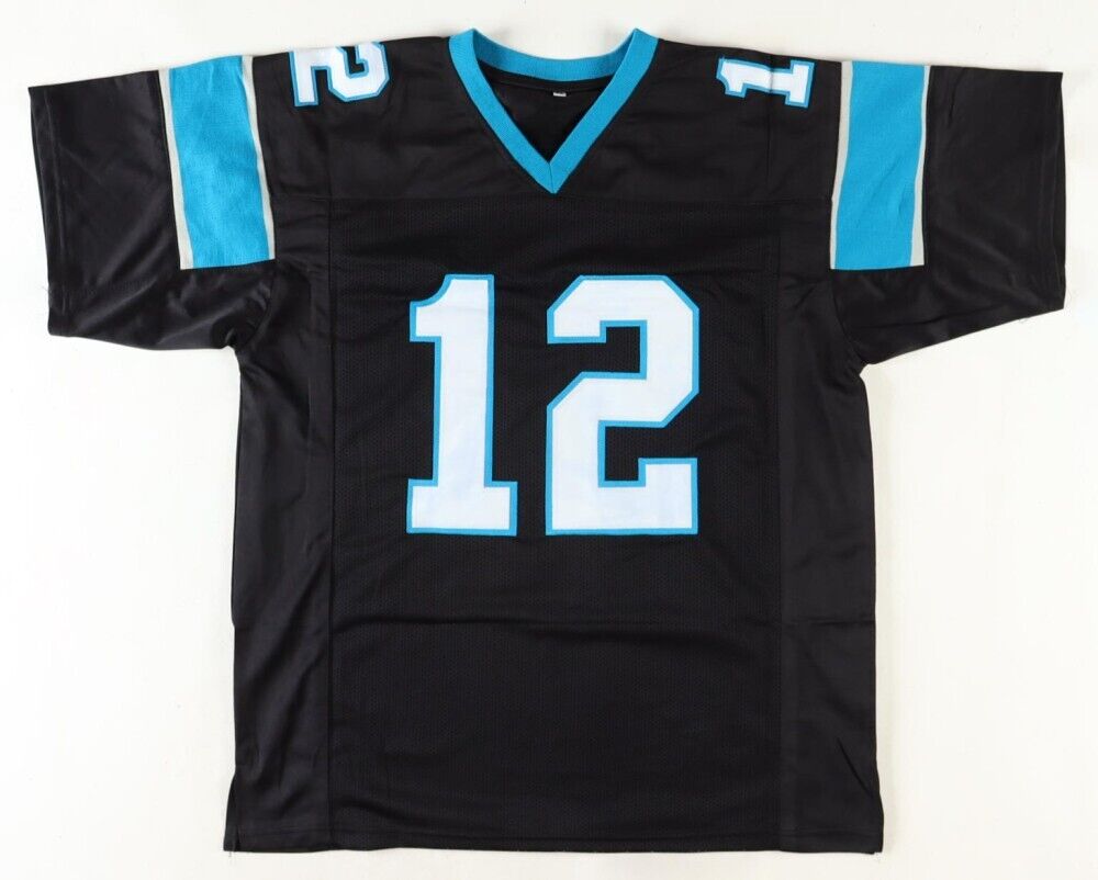 Kerry Collins Signed Panthers Jersey (Beckett) Carolina 1995 1st Round Pick Q.B.