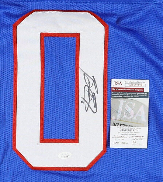 Brian Burns Signed New York Giants Blue Jersey (JSA COA) 2xPro
