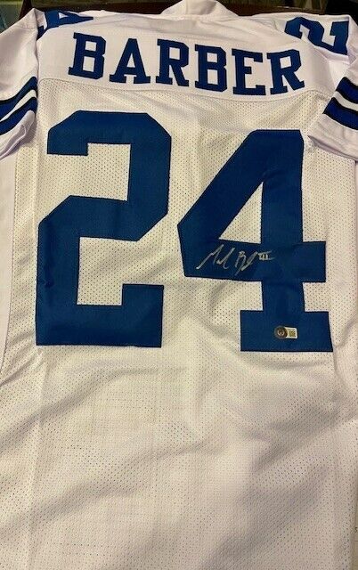 Marion Barber Signed Dallas Cowboy Jersey (Beckett) Passed Away June 1st 2022