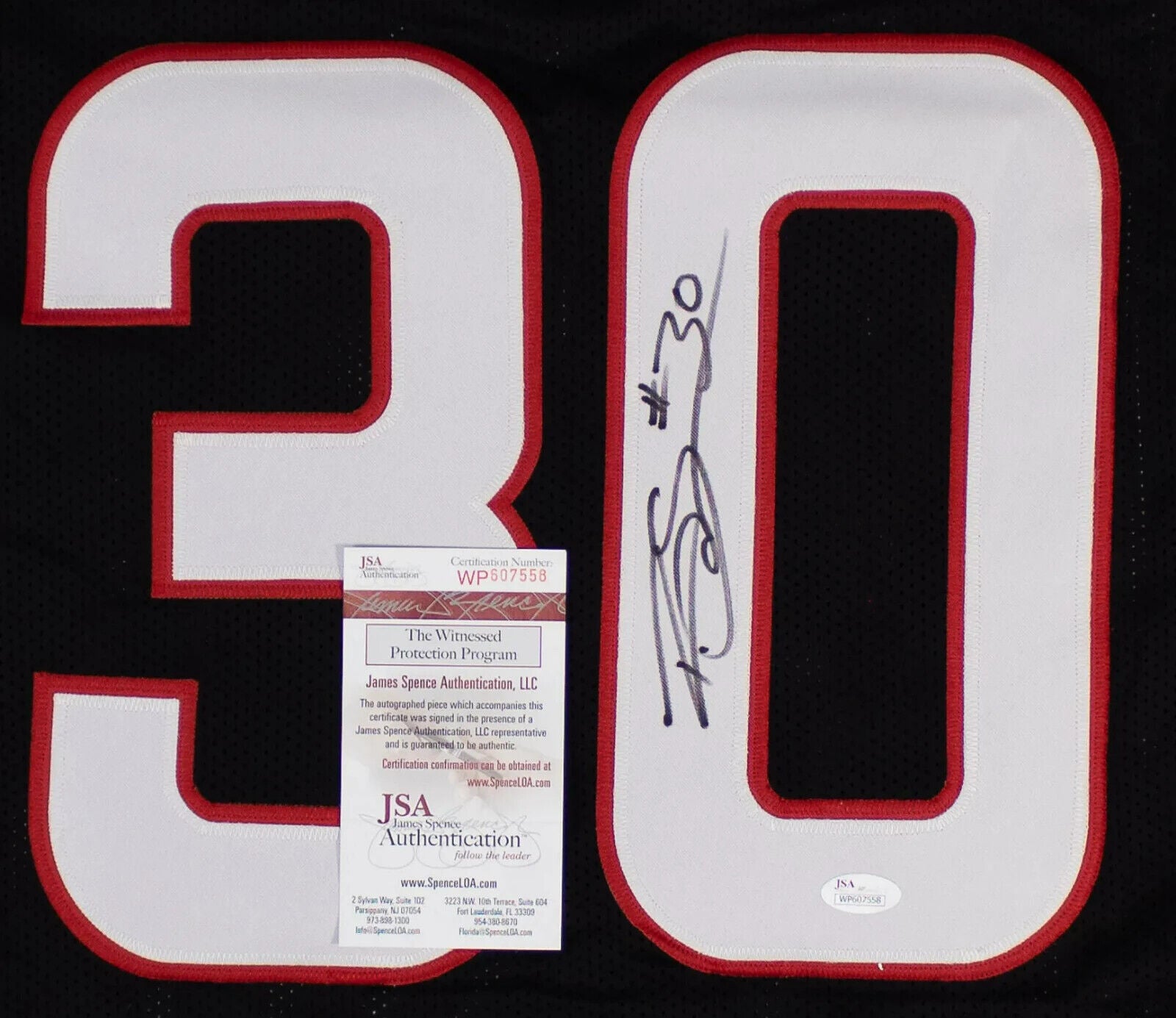 Ex-NFL Rod Smart AKA He Hate Me Signed Las Vegas Outlaws (XFL) Jersey (JSA COA)