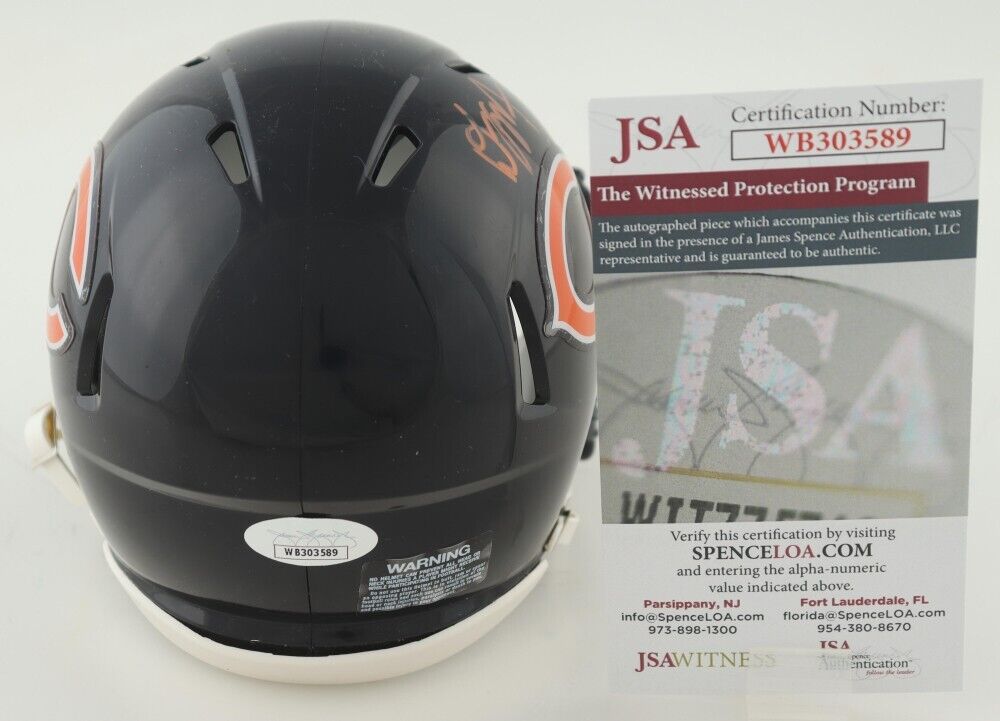 D.J. Moore Signed Bears Speed Mini Helmet (JSA COA) Chicago's Top Wide Receiver