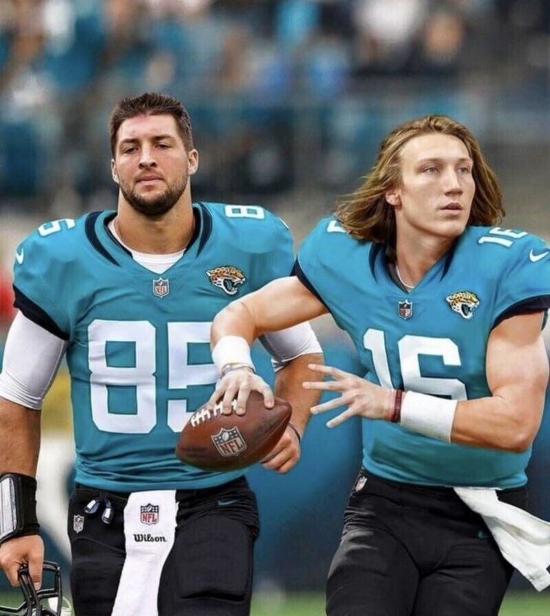 Tim Tebow Signed Jacksonville Jaguars Jersey (Tim Tebow Holo) Ex Florida Gator