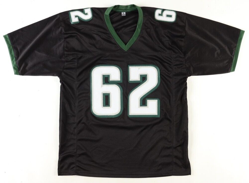 Jason Kelce Signed Philadelphia Eagles Black Jersey (JSA COA) 7xPro Bowl Center