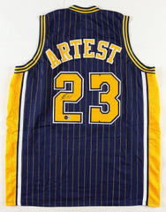 Ron Artest Signed Indiana Pacers Jersey (Beckett) 'Metta World Peace Sandiford'