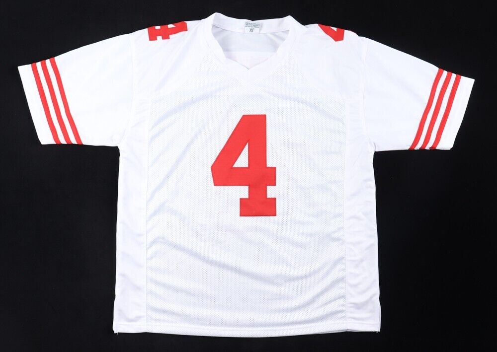 Jake Moody Signed San Francisco 49ers Jersey (Playball Ink) Ex-Michigan Kicker