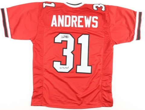 William Andrews Signed Falcons Jersey Inscribed "4x Pro Bowl" (JSA) Running Back