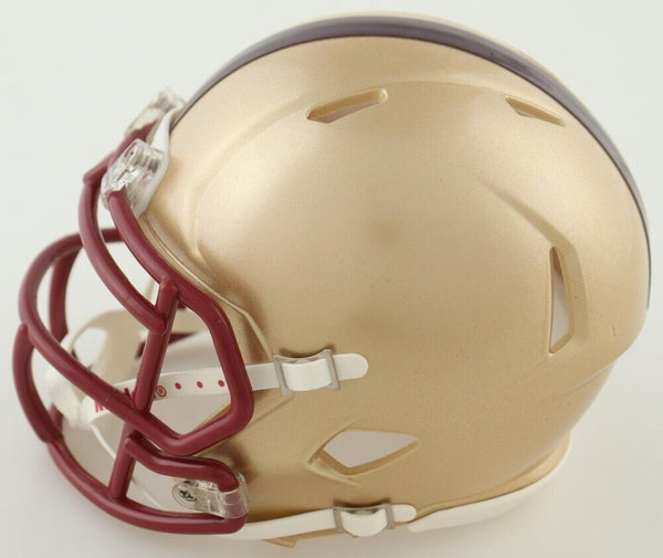 Zay Flowers Signed Boston College Eagles Speed Mini Helmet (JSA COA) R –