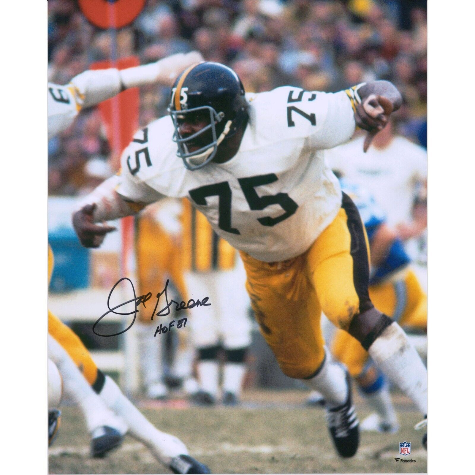 Mean Joe Greene Signed Pittsburgh Steeler AFC Pro Bowl Jersey (JSA COA) HOF 1987