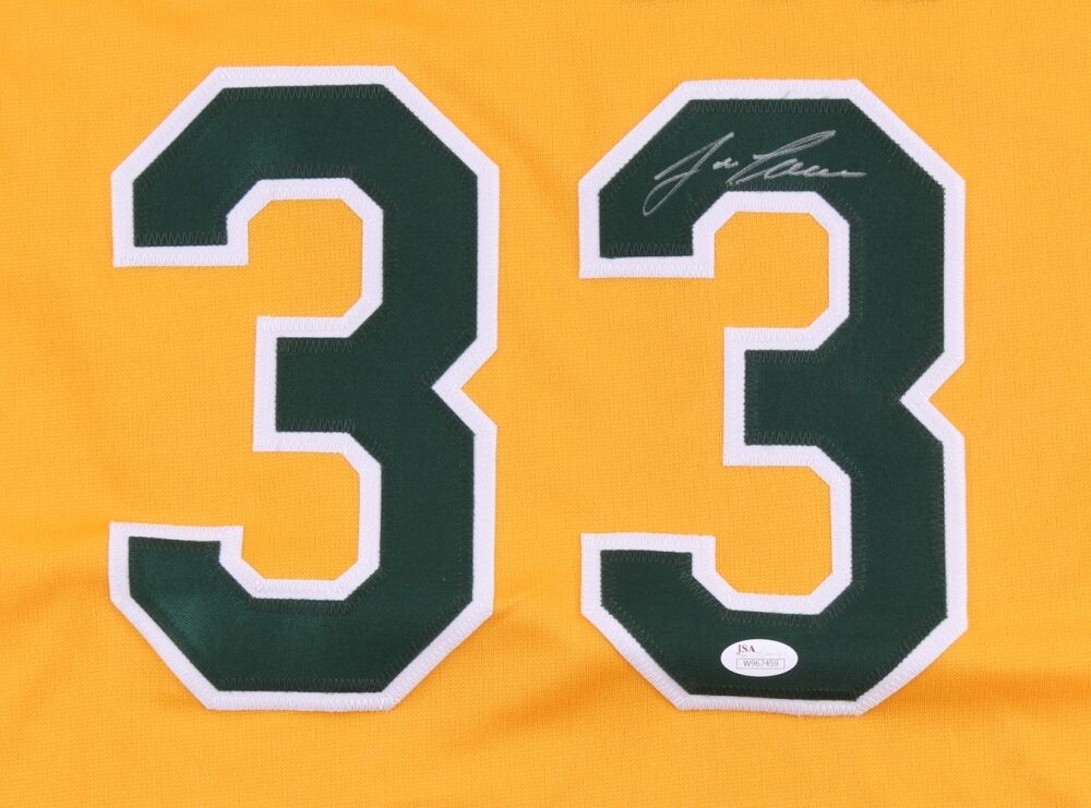 Jose Canseco Signed Athletics Jersey (JSA) 2×World Series Champion 1989, & 2000