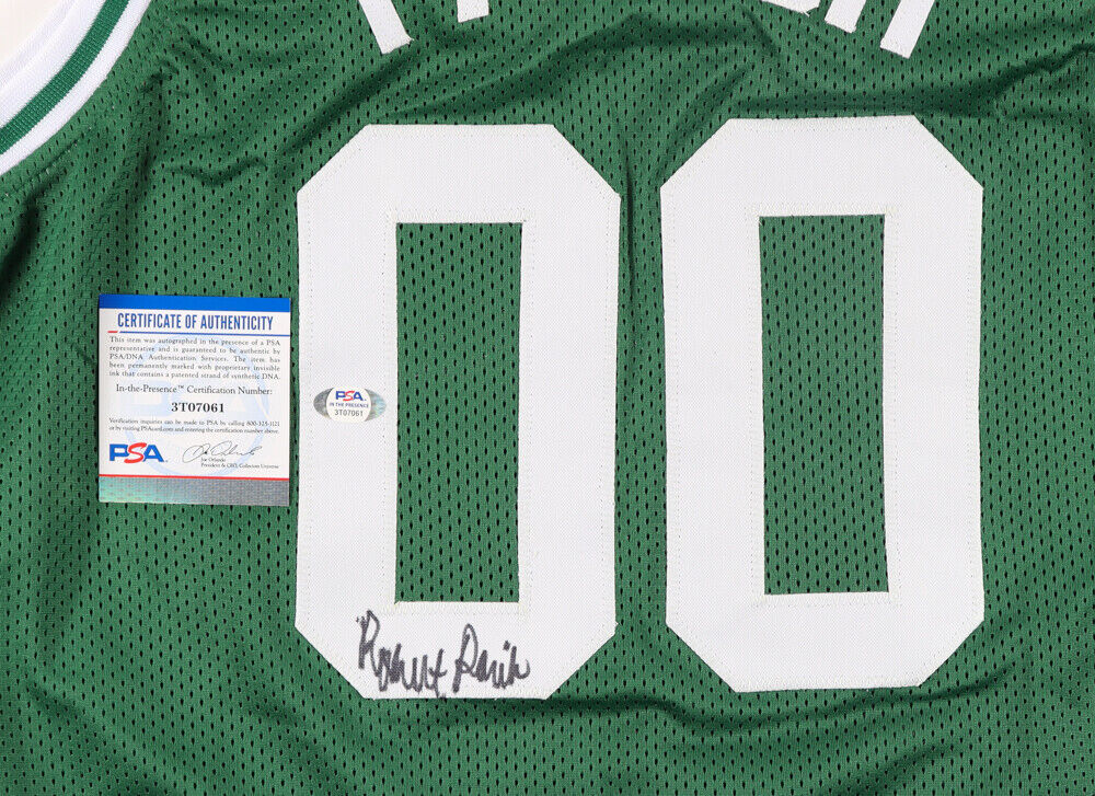 Robert Parish Signed Boston Celtics Jersey (PSA COA) 4XNBA Champion Center / HOF