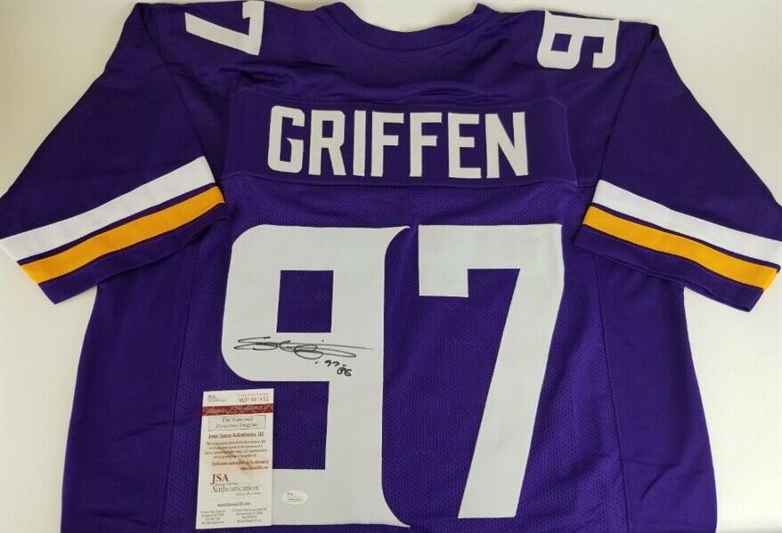 Everson Griffen Signed Vikings Jersey (JSA COA) Minnesota All Pro Defensive End