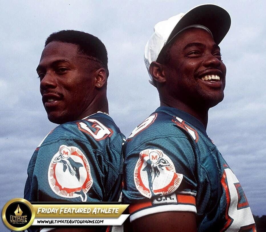 Marks Brothers / Mark Clayton & Mark Duper Signed Miami Dolphin Jersey (JSA COA)