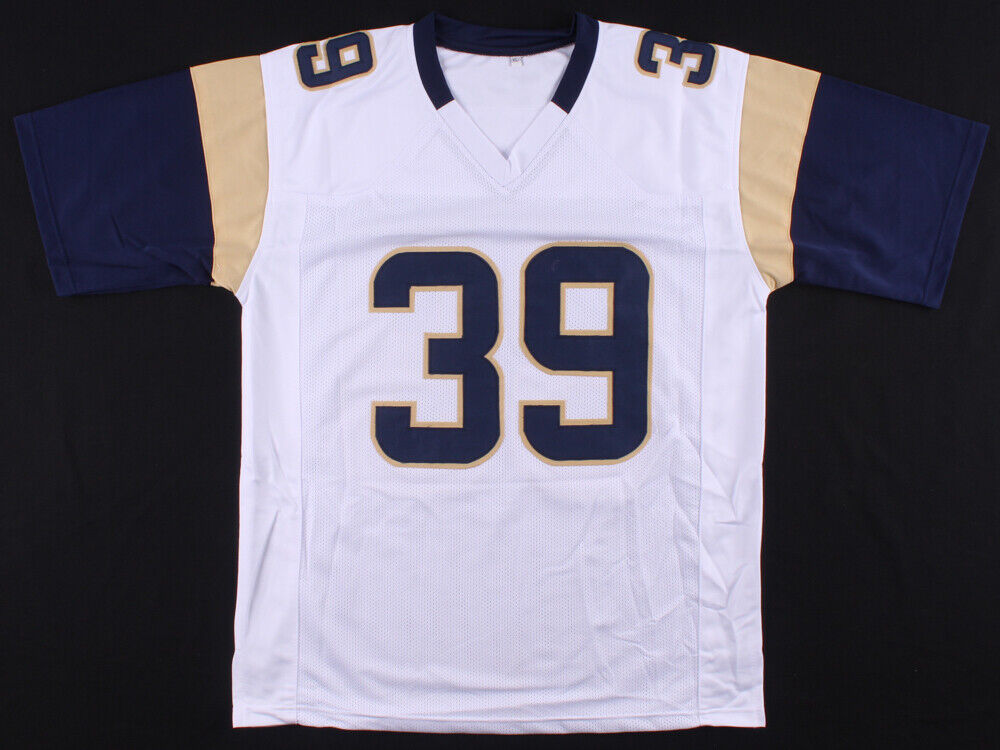 Malcolm Brown Signed Los Angeles Rams Jersey inscribed "Go Rams" (JSA COA) Texas