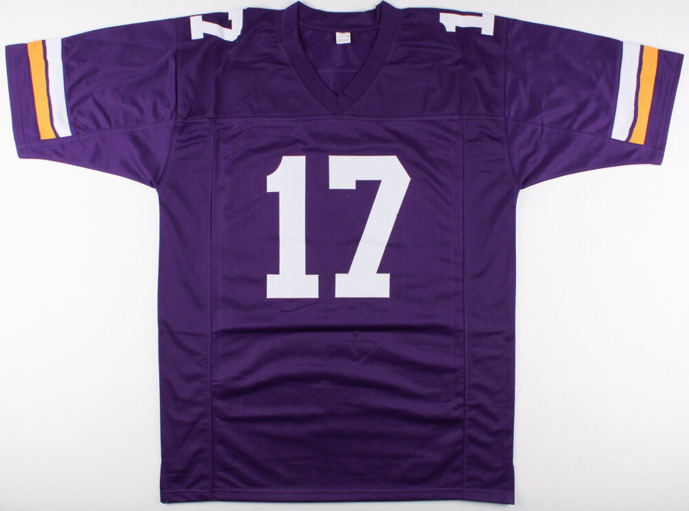 Jarius Wright Signed Minnesota Vikings Jersey (JSA COA) U of Arkansas Wide Out