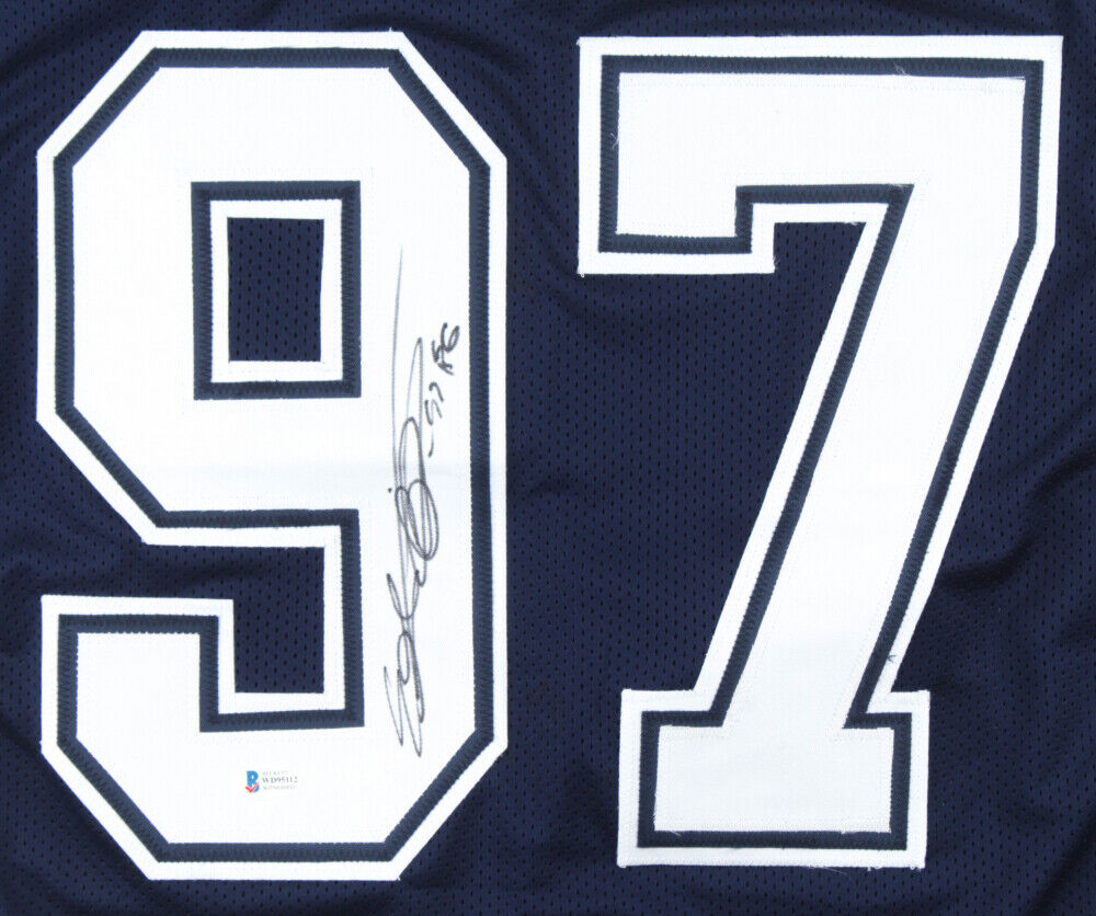 Everson Griffen Signed Cowboys Jersey (Beckett COA)Dallas All Pro Defensive End