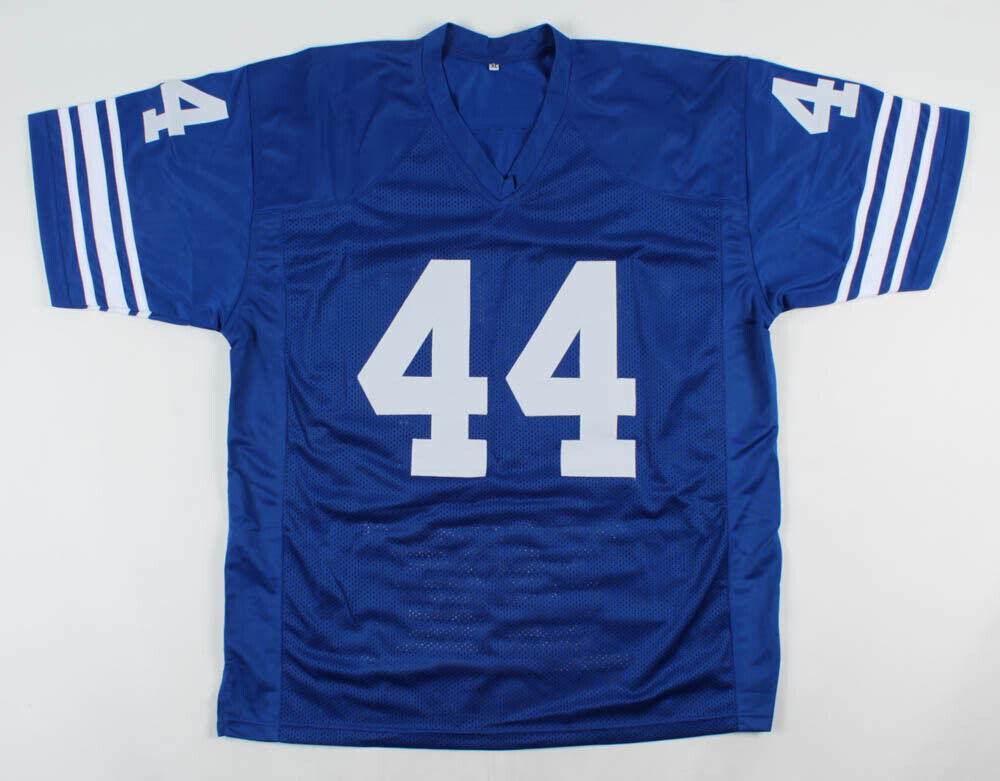 Dick LeBeau Signed Detroit Lions Stat Jersey Inscribed HOF 2010 Beckett COA