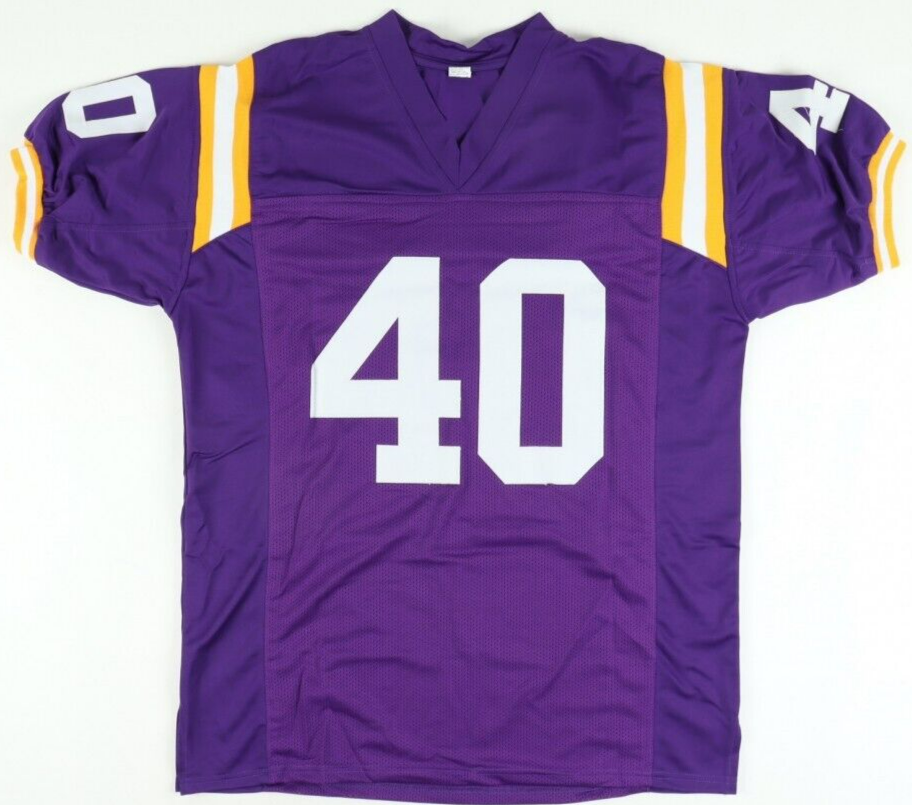 Devin White Signed LSU Tigers Jersey (Beckett COA) Tampa Bay #5 Overall Pck 2019