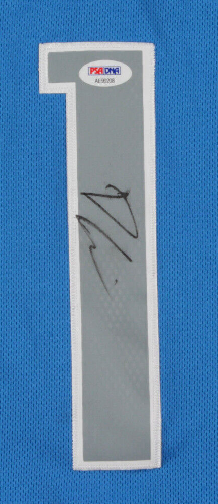 Dennis Smith Jr. Signed Dallas Mavericks Jersey (PSA COA) 2017 Top 10 NBA Pick