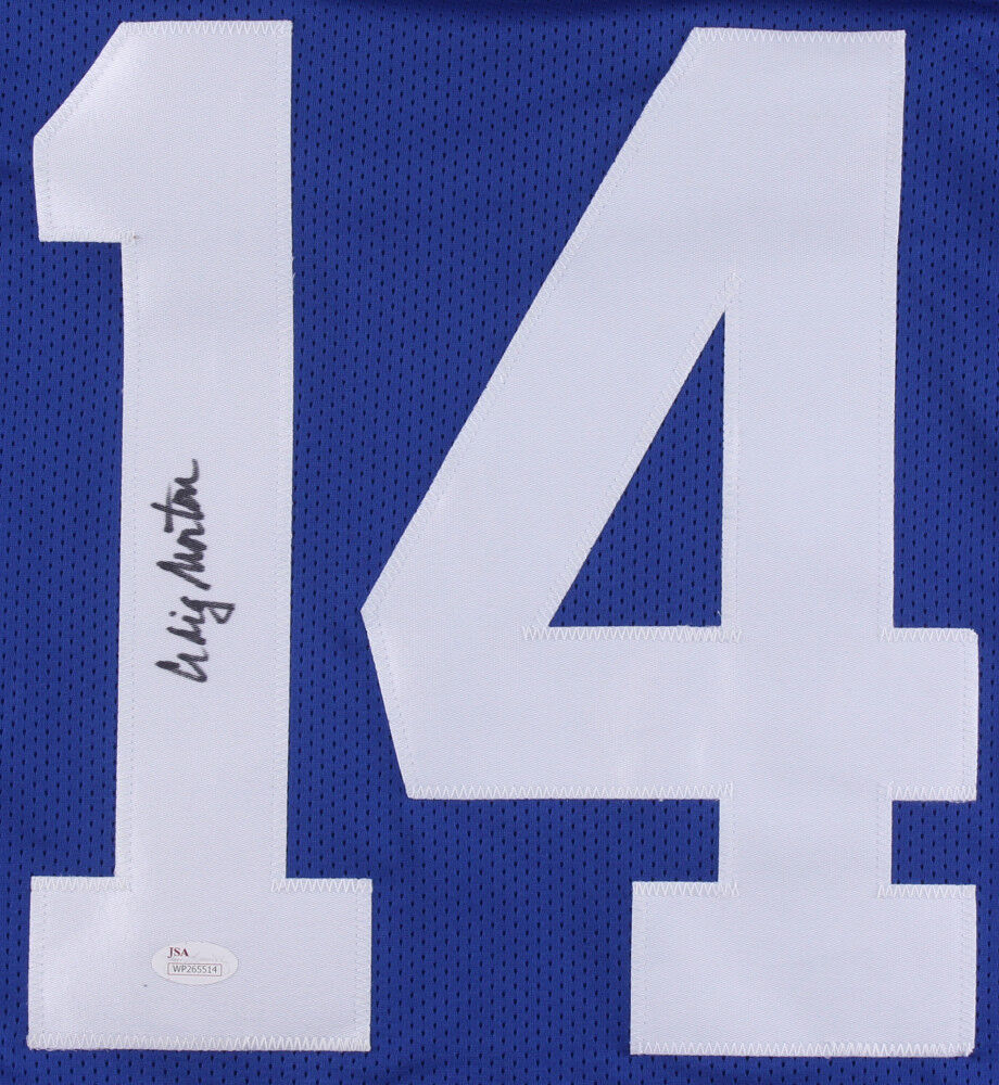 Craig Morton Signed Dallas Cowboys Blue Jersey (JSA COA) Super Bowl VI QB