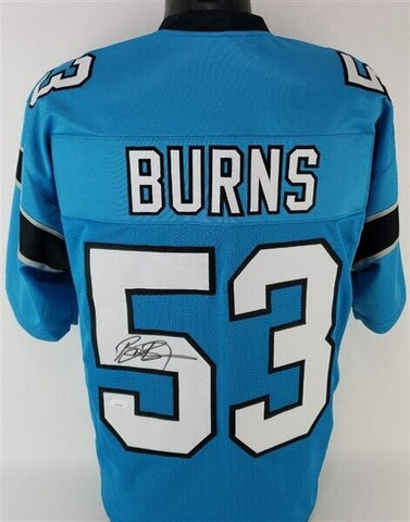 Brian Burns Signed Panthers Jersey (JSA COA) Carolina 2019 #1 Pick NFL Draft DE