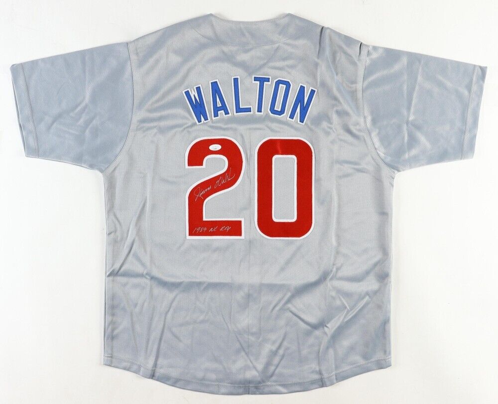 Jerome Walton Signed Chicago Cubs Jersey Inscribed "1989 NL ROY" (JSA COA) C.F.