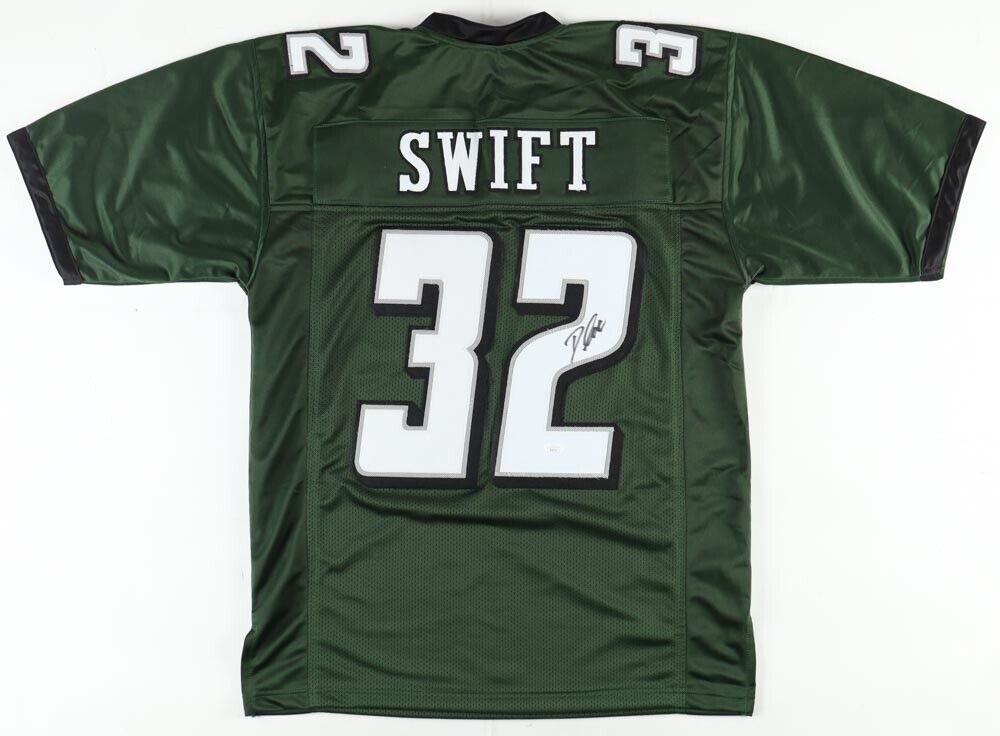D'Andre Swift Signed Philadelphia Eagles Jersey (JSA) Ex-Georgia Bulldogs RB