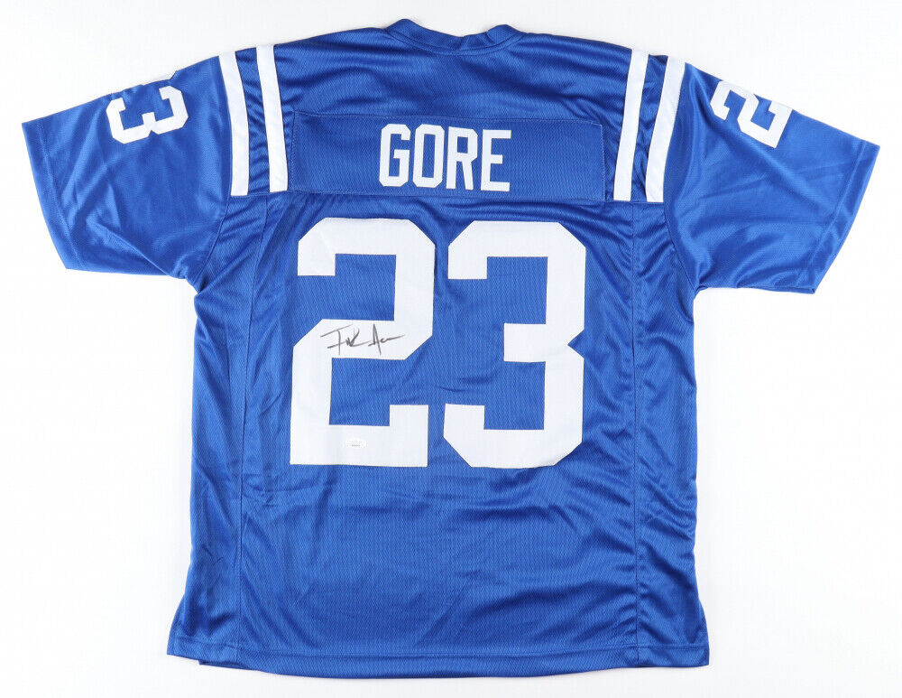Frank Gore Signed Indy Colts Jersey (JSA) 5×Pro Bowl (2006,2009,2011–2013) R.B.