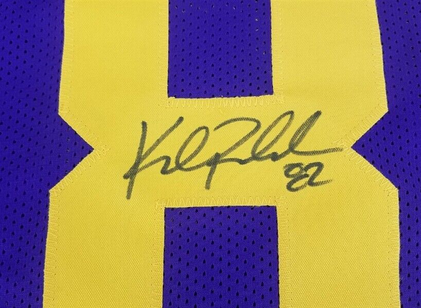 Kyle Rudolph Signed Vikings Color Rush Jersey (Beckett COA) Minnesota All Pro TE