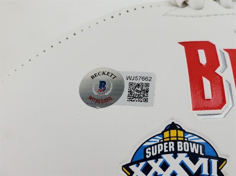 Antoine Winfield Jr. Signed Tampa Bay Buccaneers Logo Football Beckett Hologram
