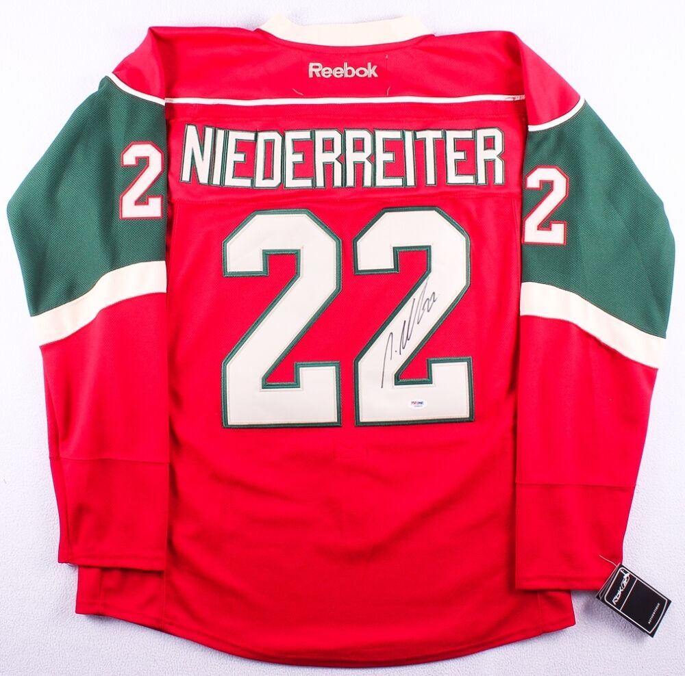 Nino Niederreiter Signed Minnesota Wild Jersey (PSA COA)